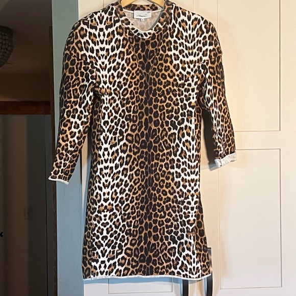Philip Lim 3-1 sculpted leopard print dress, 100% cotton, size M - Picture 2 of 14